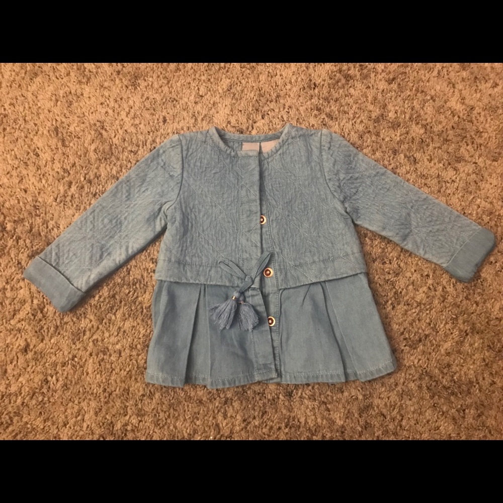 Taharai Baby Girl Chambray Jacket - Picture 1 of 6